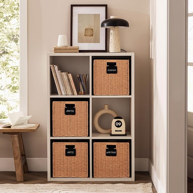 UBBCARE 2 Pack Wicker Basket, 13×13 Storage Cubes - Image 5