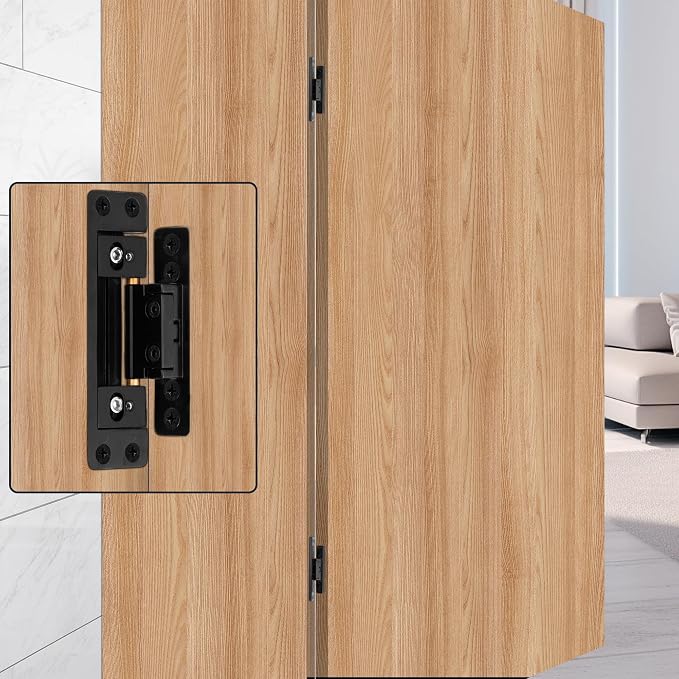 Hidden Door Hinge，Ultra-Thin Hidden Hinges, Adjustable Butt Hinge, Silent Door - Image 5
