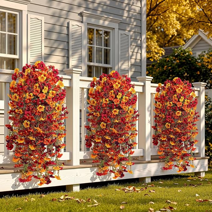 8 Pcs Upgrade Big Artificial Hanging Fall Flowers - Image 5