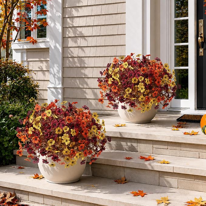 Artificial Fall Flowers Faux Mums - Image 7