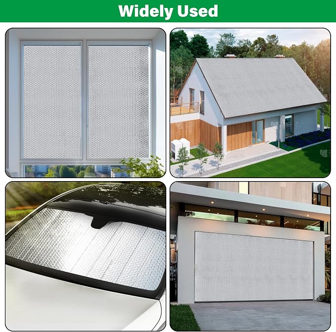 winemana Window Insulation Roll 48IN x 50FT Reflective Heat Shield Bubble Film - Image 3