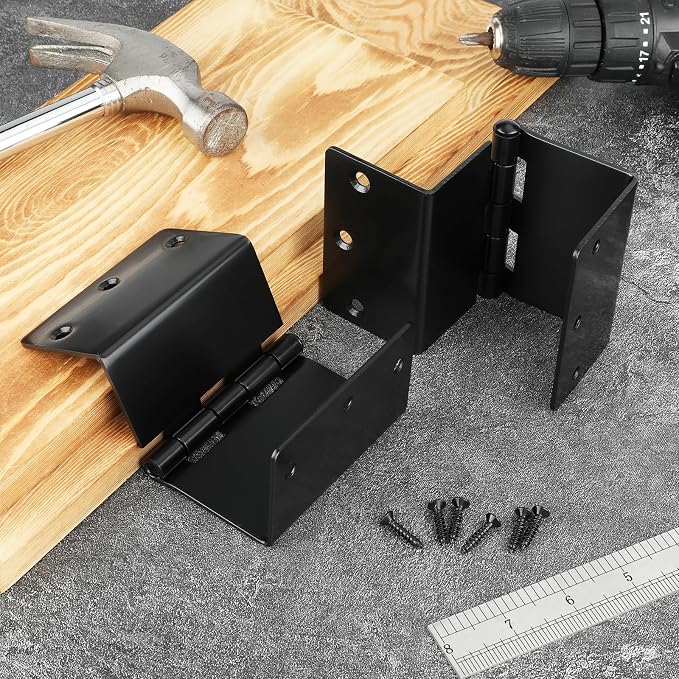 3 Pack Offset Hinges Black Expandable Door Hinges 3.5 Inch Heavy Duty Full - Image 5