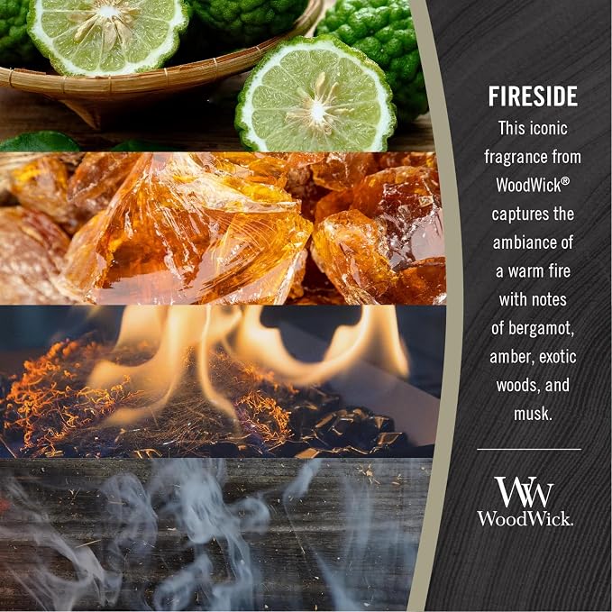 WoodWick Large Hourglass Fireside Candle, Premium Soy Blend Wax, Crackles as it - Image 4
