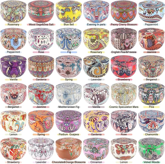 36 Pack Scented Candles Set for Home, Relaxing Stress Relief, Aromatherapy - Image 3