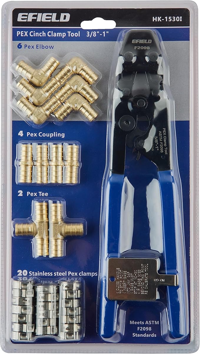 EFIELD 1/2-inch 200 ft Pex-b Tubing PEX Pipe Plumbing Installation Kit | - Image 3