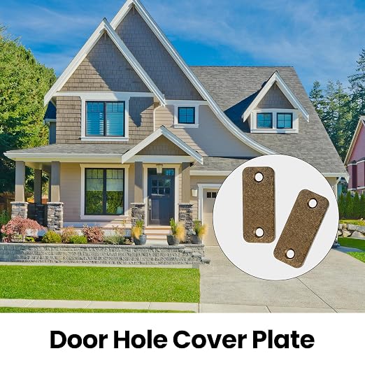 1" x 2-1/4" Door Hole Cover Plate, Stainless Steel Door Strike Filler Plate | 1 - Image 7