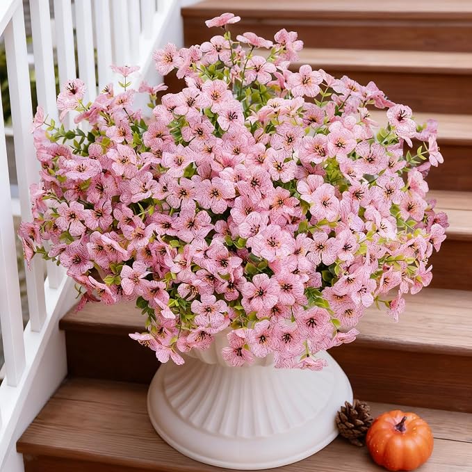 Artificial Faux Flowers Plants for Outdoors Spring Summer Decoration, 12 - Image 8