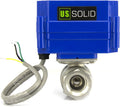 U.S. Solid 1/4 in Motorized Ball Valve NSF Certified 304 Stainless Steel by USSolid