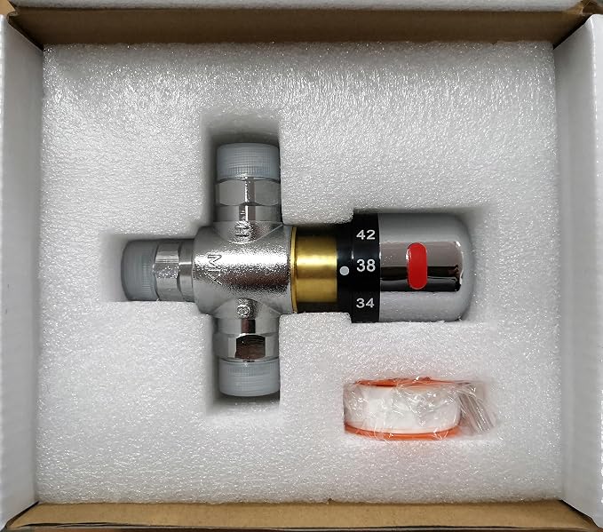 3 Way Thermostatic Water Mixing Valve DN15 Anti Scald Temperature Constant | - Image 8