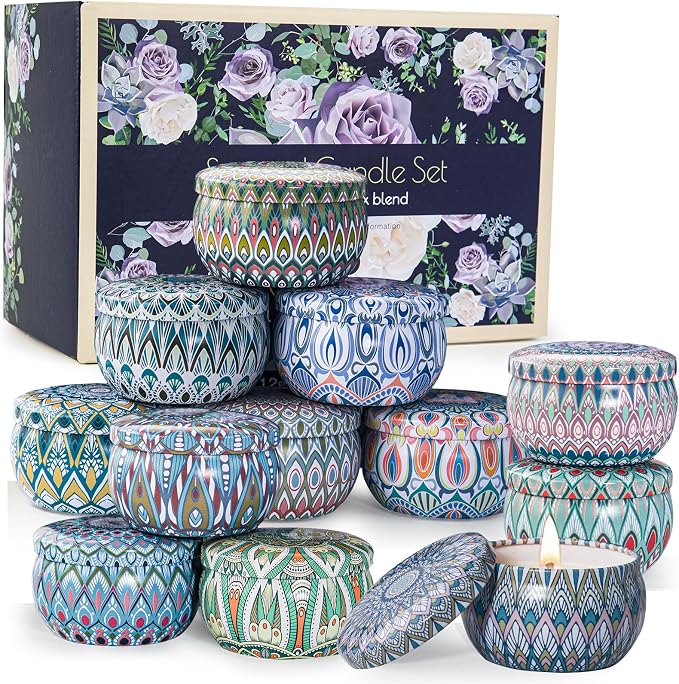Scented Candles Gift Set, 12 Pack Aromatherapy Candles - Image 9
