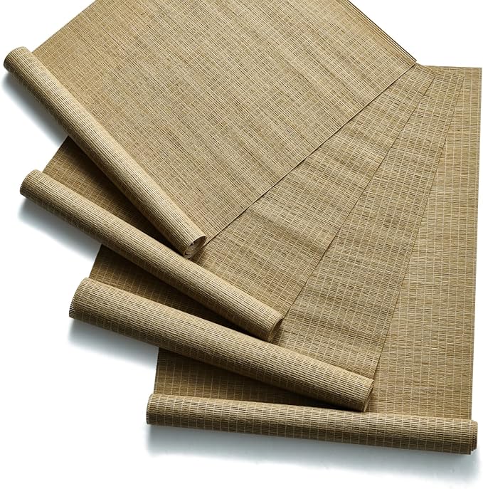 Replacement Fabric Panels for Sliding Glass Door, Fabric Only, Natural Woven by PieceNat