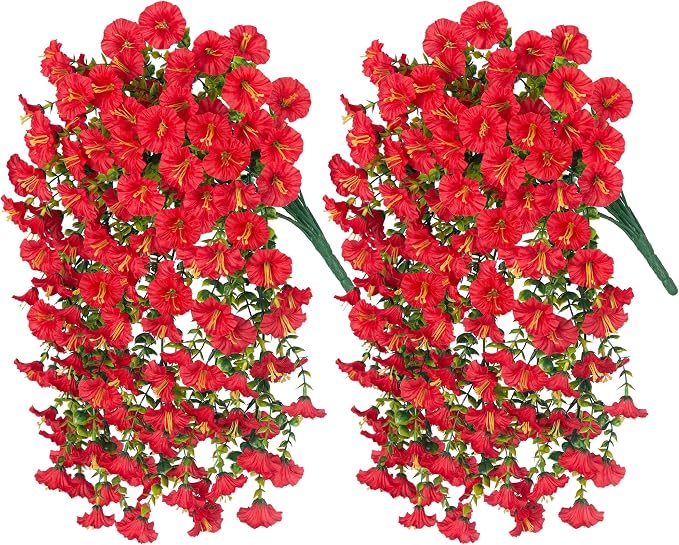Artificial Faux Hanging Flowers Plants - Image 6