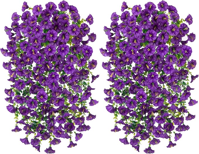 Artificial Faux Hanging Flowers Plants - Image 7
