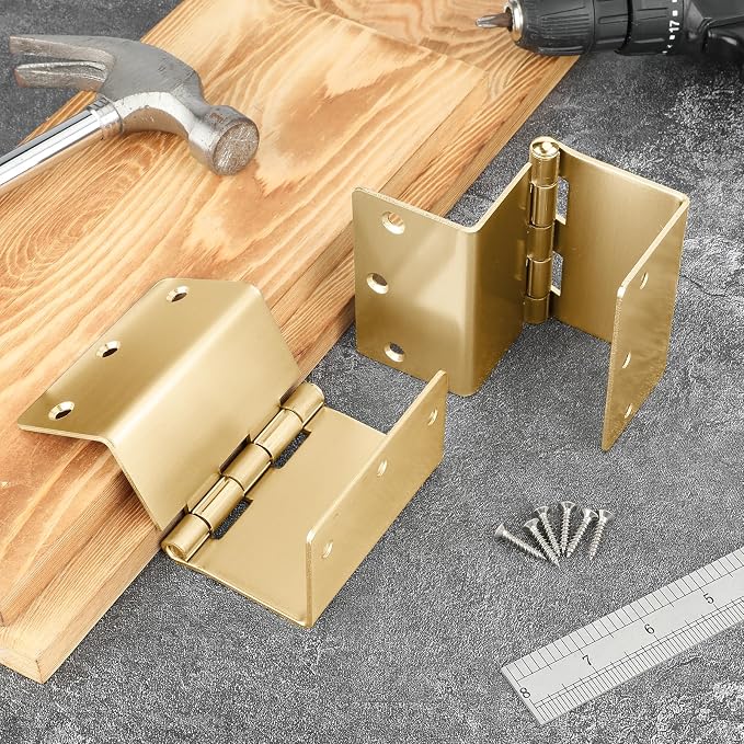 3 Pack Gold Offset Hinges 3.5 Inch Expandable Door Hinges Heavy Duty - Image 5