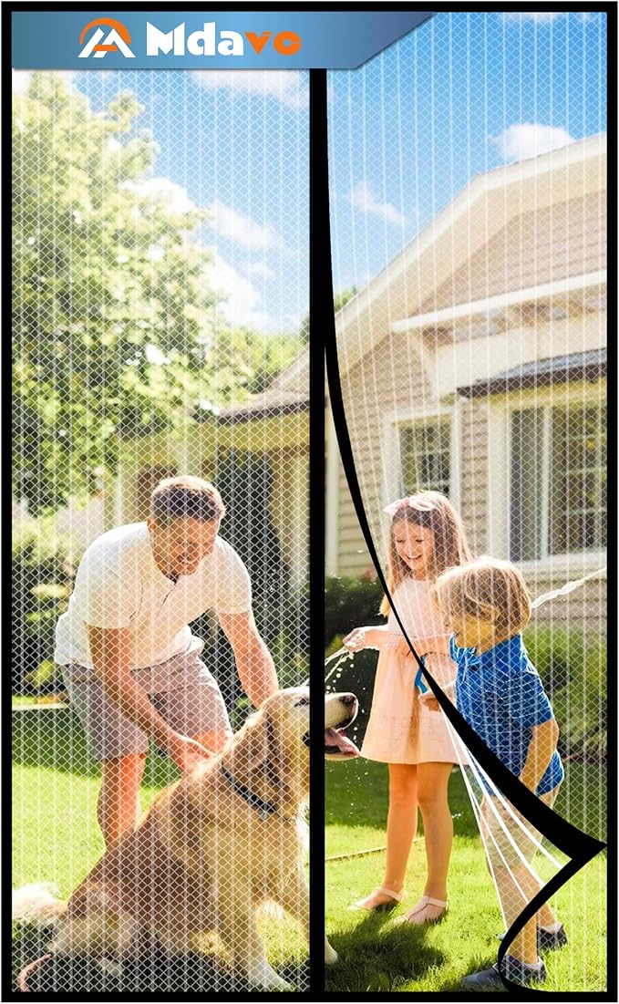 Magnetic Screen Door, Door Screen Magnetic Closure-Keeps Bugs Out Let Breeze in by Welcometobuy