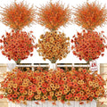 SHareconn 48Pcs Artificial Fall Flowers UV Resistant Fake Mums by SHareconn