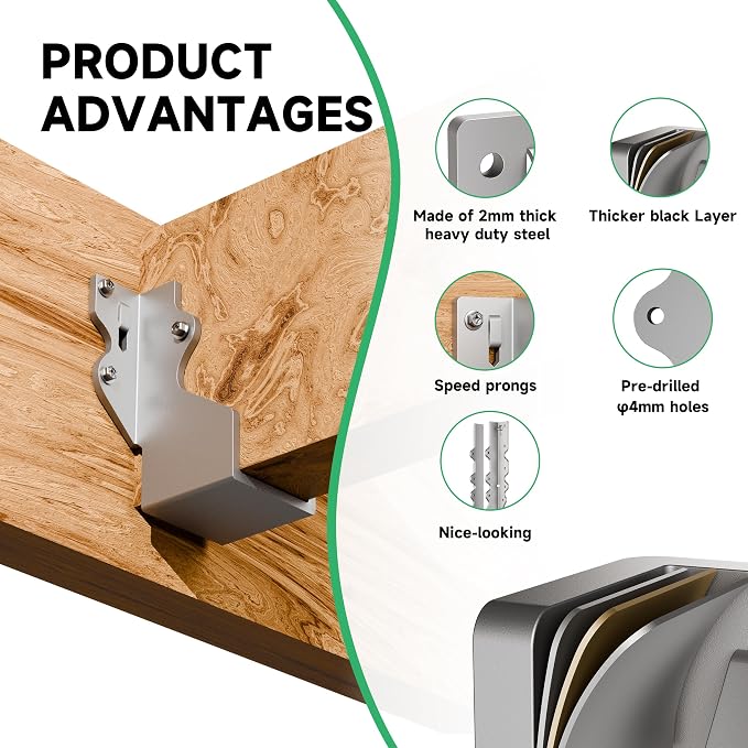Heavy Duty 2X4 Joist Hanger 14 Gauge LU24 Galvanizing Face Mount Joist Hangers - Image 6