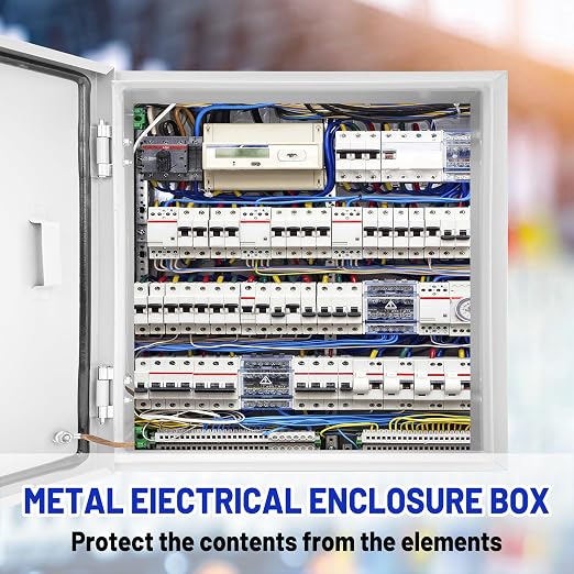 Electrical Junction Box 16x16x8, NEMA 4X IP66 Steel Enclosure Box | 1.5mm steel - Image 2