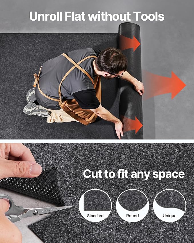 VEVOR Car Garage Mat, Shields Against Water, Durable Slip-Resistant Floor Cover - Image 6