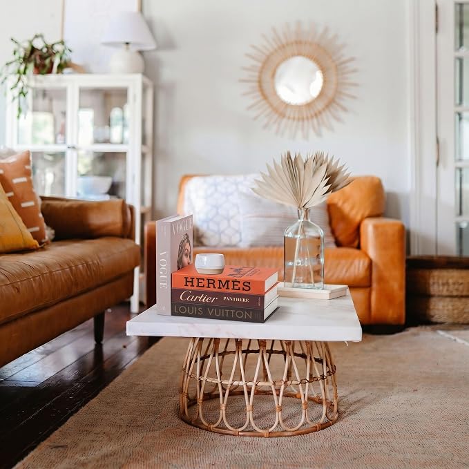 4 Pcs Decorative Books | Faux Glam Coffee Table & Shelf Decor | Glamorous - Image 6