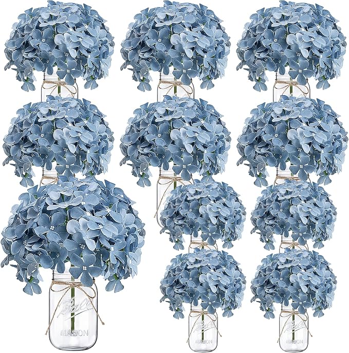 10 Set Mason Jars Centerpieces for Tables by Scawim