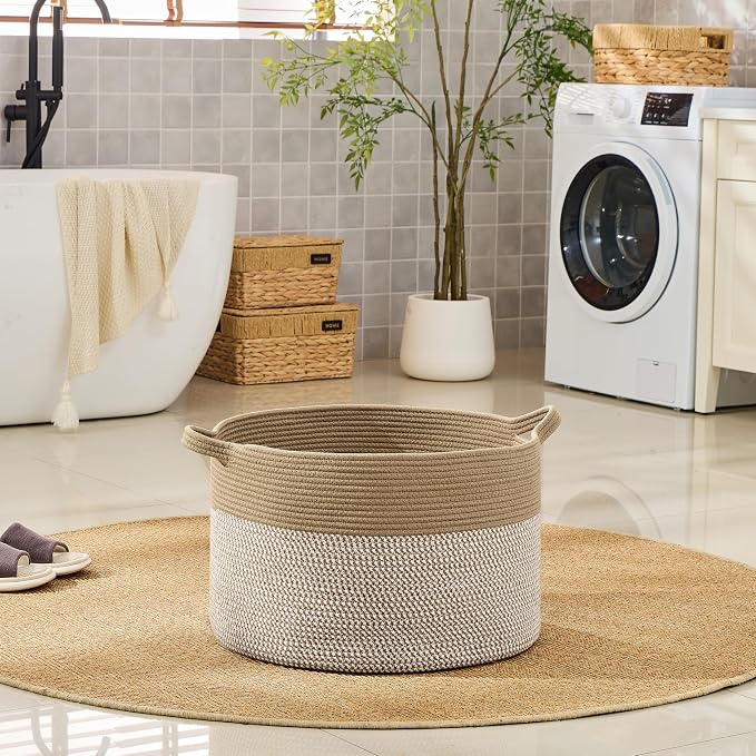 KAKAMAY Large Blanket Basket - Image 6