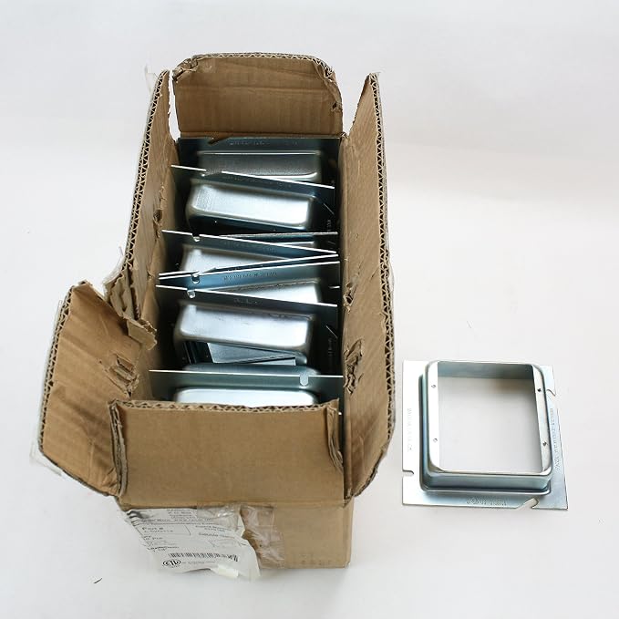 Randl L-52G114 5" Square Telecommunication 2-Gang Extension Ring - Image 2