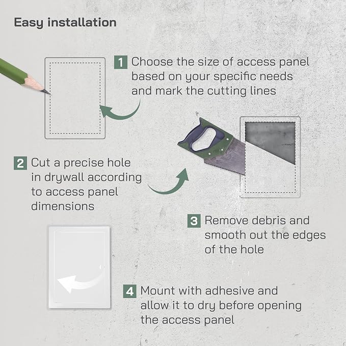 Vent Systems Access Panel for Drywall 10 x 14 Inch - Image 4