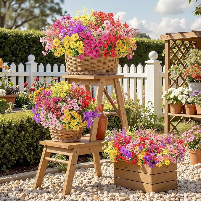 SHareconn 48 Bundles Artificial Flowers - Image 7