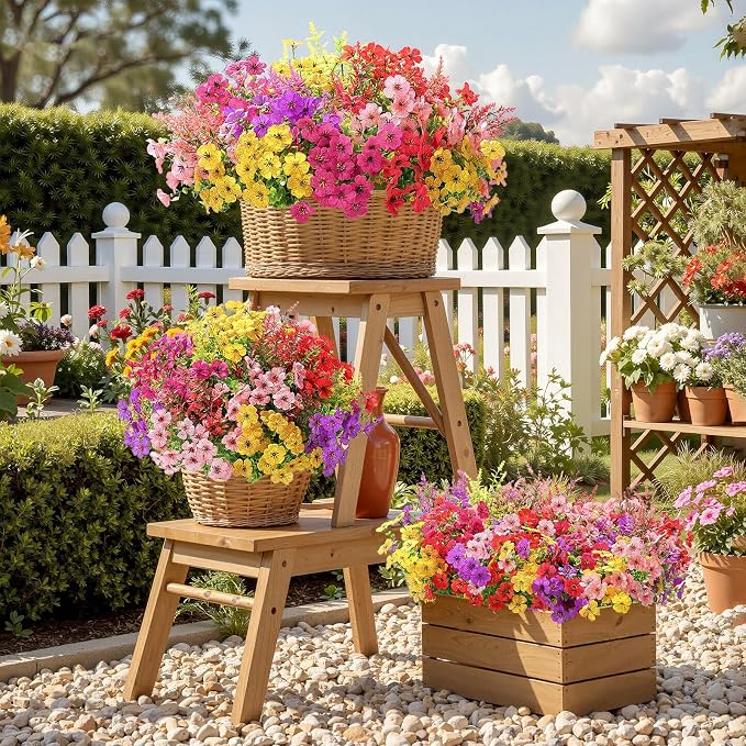 SHareconn 24 Bundles Artificial Flowers - Image 6