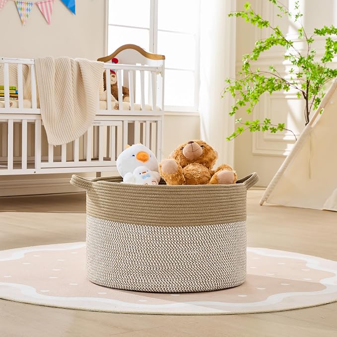 KAKAMAY Large Blanket Basket - Image 2