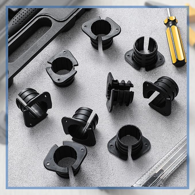 Briwooody 50 Pcs 1 Inch Thru Stud Isolation Clamp Durable Pipe Supports - Image 4