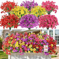 Alupssuc 24 Bundles Artificial Daisy Flowers UV Resistant by Alupssuc