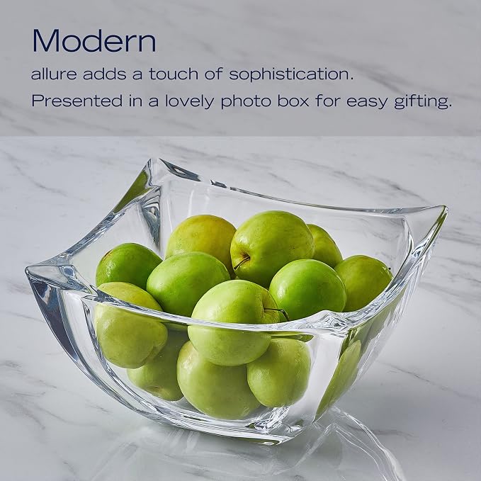 Mikasa Baron Crystal Square Bowl, 8 Inch - Image 6