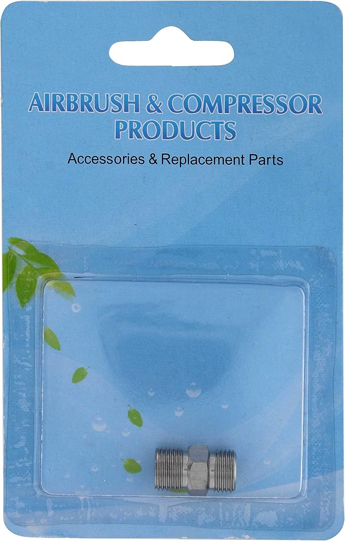 Master Airbrush Brand 1/8" BSP Male to 1/8" BSP Male Fitting Conversion Adapter - Image 4