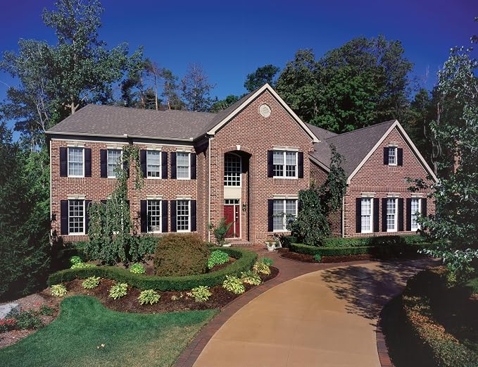 Homeside Raised Panel Vinyl Shutter 1 Pair 14-1/2in. x 47in. 330 Berry - Image 9