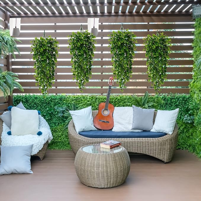 Sggvecsy 6 Pack Artificial Hanging Plants Fake Hanging Plant Faux Hanging - Image 5