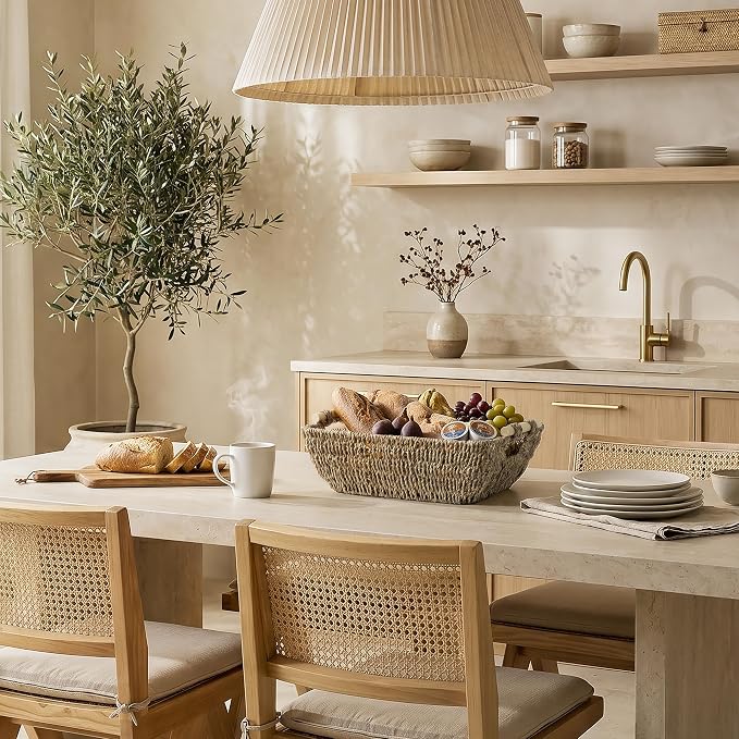 StorageWorks Seagrass Storage Baskets, Large Snack Baskets - Image 7