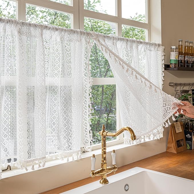 Sutuo Home Boho Lace Short Curtains - Image 7