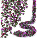 8Pcs x 8.2FT Artificial Flower Garland Rose Vine Decor, Hanging Faux Roses by PONKING