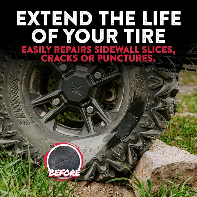 GlueTread Sidewall Tire Repair Kit, External Emergency Tubeless ATV Patch | - Image 7