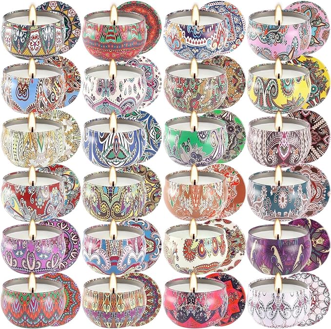 Howemon 24 Pack Scented Candles Set - Image 3