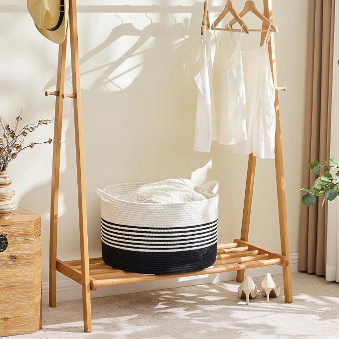 KAKAMAY Large Blanket Basket - Image 5