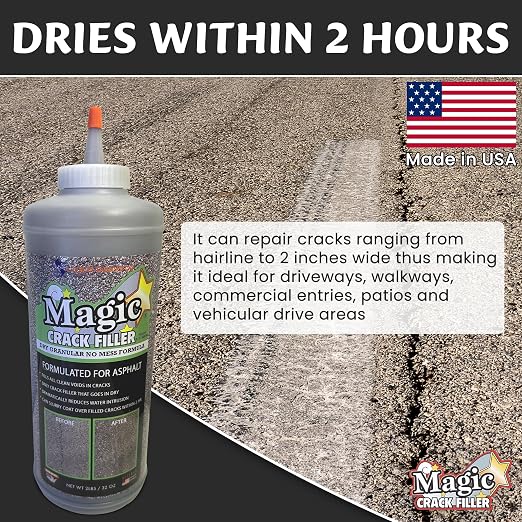Tharos Distribution Magic Crack Filler 2.5LB Asphalt Black, - Image 4