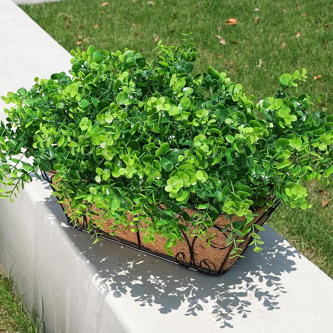 Artificial Plants for Outdoors Outside Spring Summer Decoration, 12 Bundles - Image 7