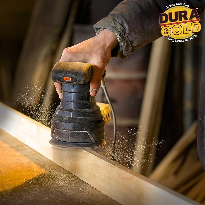 Dura-Gold Premium 5" Gold Sanding Discs - Image 4