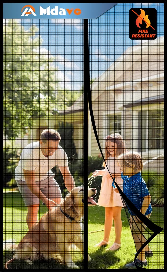 Magnetic Screen Door, Door Screen Magnetic Closure-Keeps Bugs Out Let Breeze in by Welcometobuy