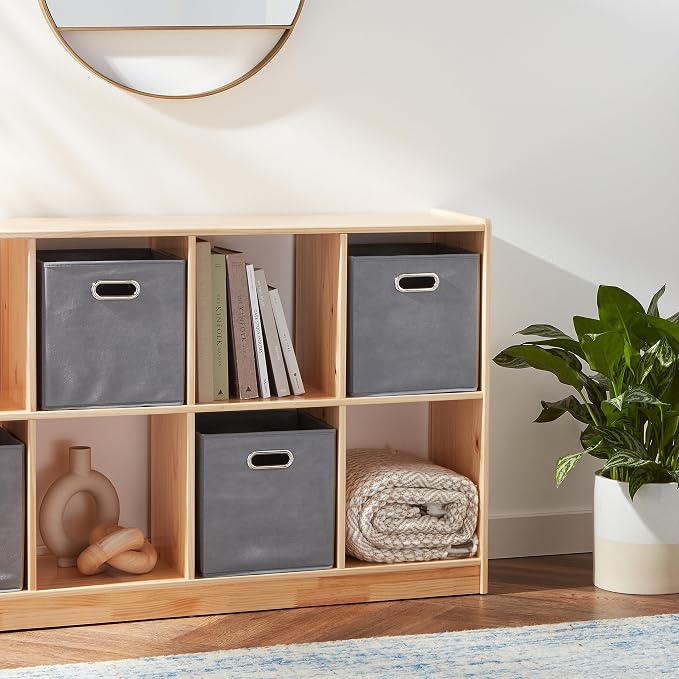 Amazon Basics Collapsible Cube Storage Bins, Space-Saving, Organizing Fabric - Image 6