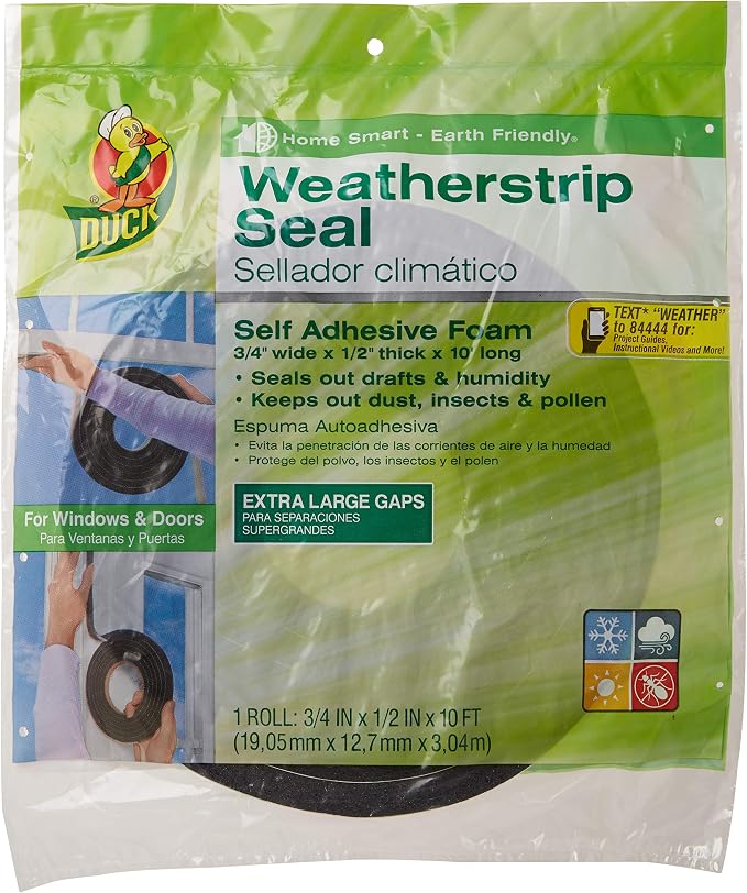 Duck Brand Self Adhesive Foam Weatherstrip Seal - Image 2