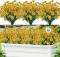 24 Pcs Artificial Flowers for Outdoor, Plastic Fake Flowers Decor, Artificial by Lnoicy